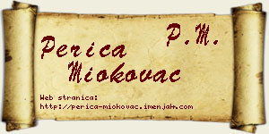 Perica Miokovac vizit kartica